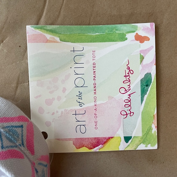 Lilly Pulitzer print studio tote one of a kind - Picture 3 of 4